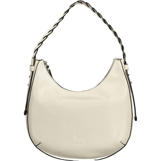 BYBLOS Chic Contrasting Detail White PVC Handbag BYBLOS