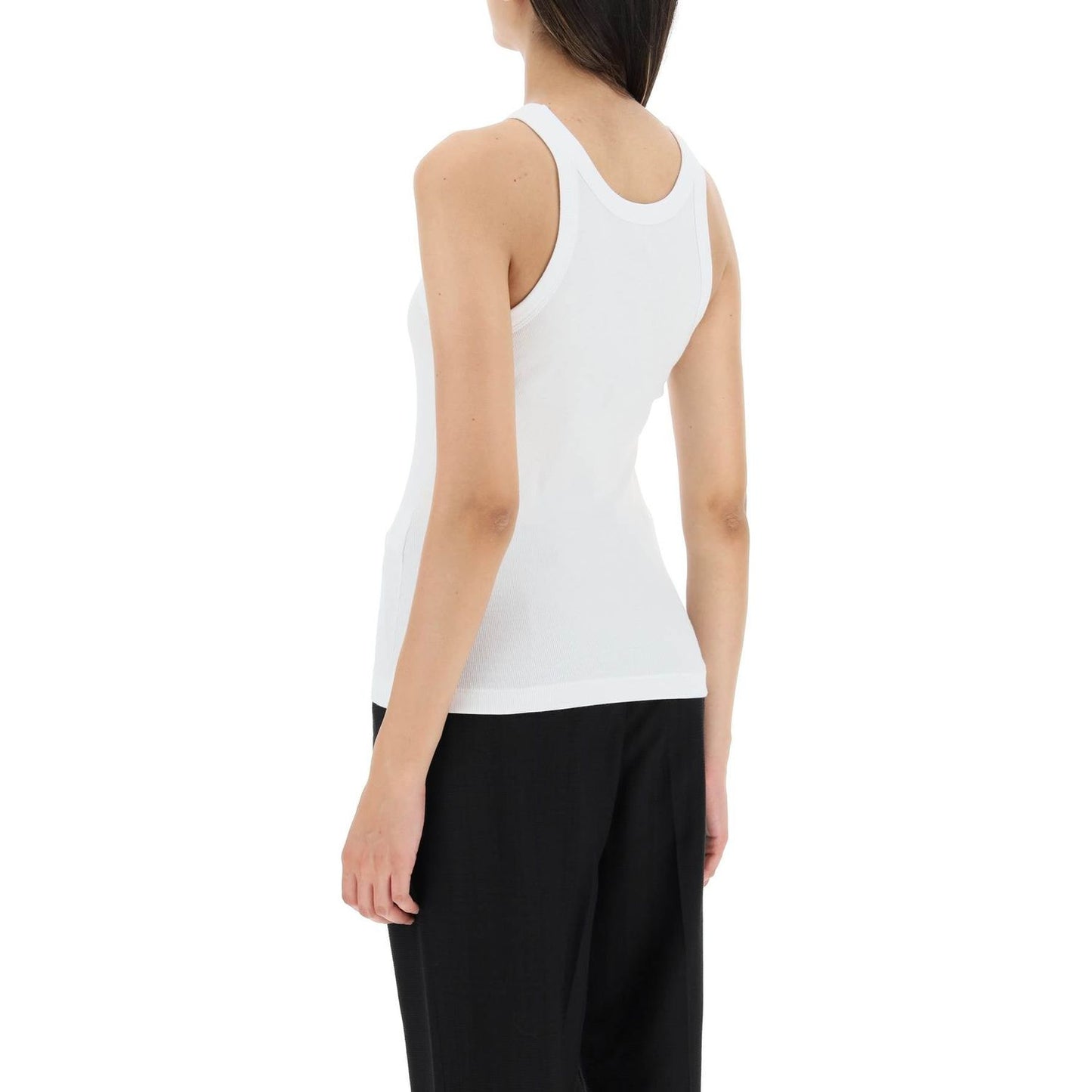 Toteme Toteme curved rib tank top Topwear Toteme