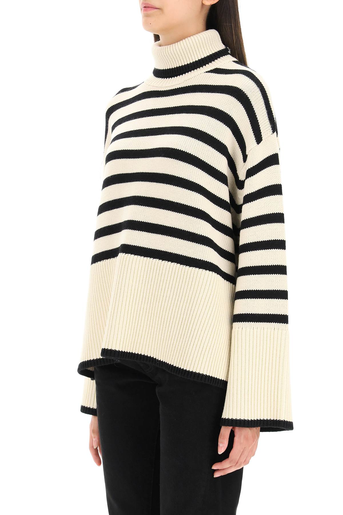 Toteme striped wool cotton turtleneck Knitwear Toteme