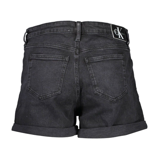 Calvin Klein Black Cotton Women Shorts Calvin Klein