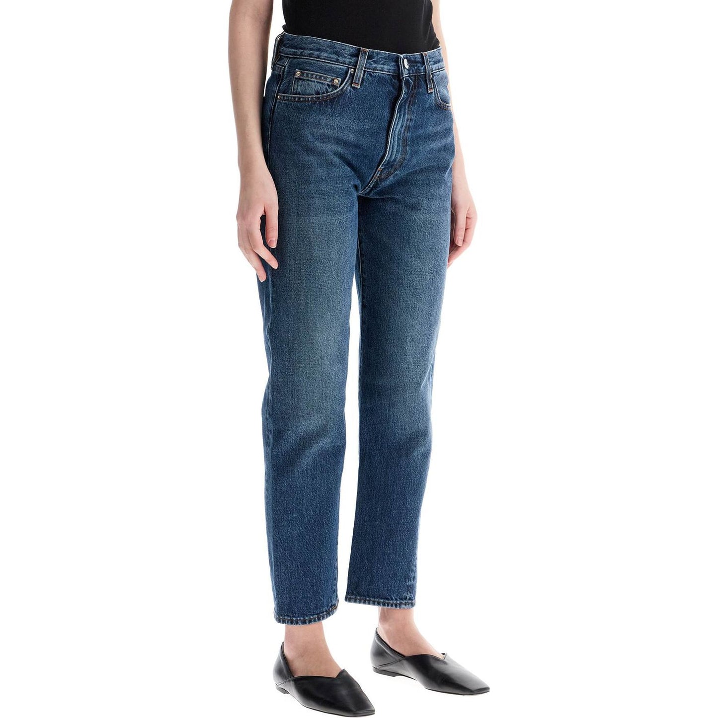 Toteme washed blue organic cotton jeans