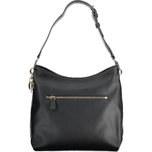 Guess Jeans Chic Black Polyurethane Shoulder Bag Guess Jeans