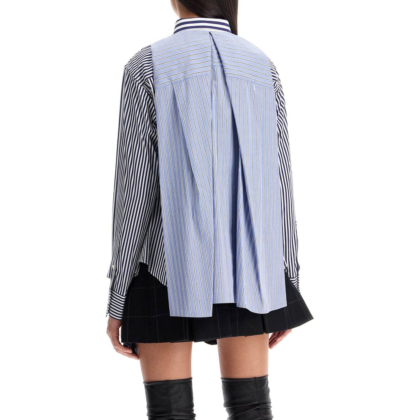 Sacai poplin sticked shirt