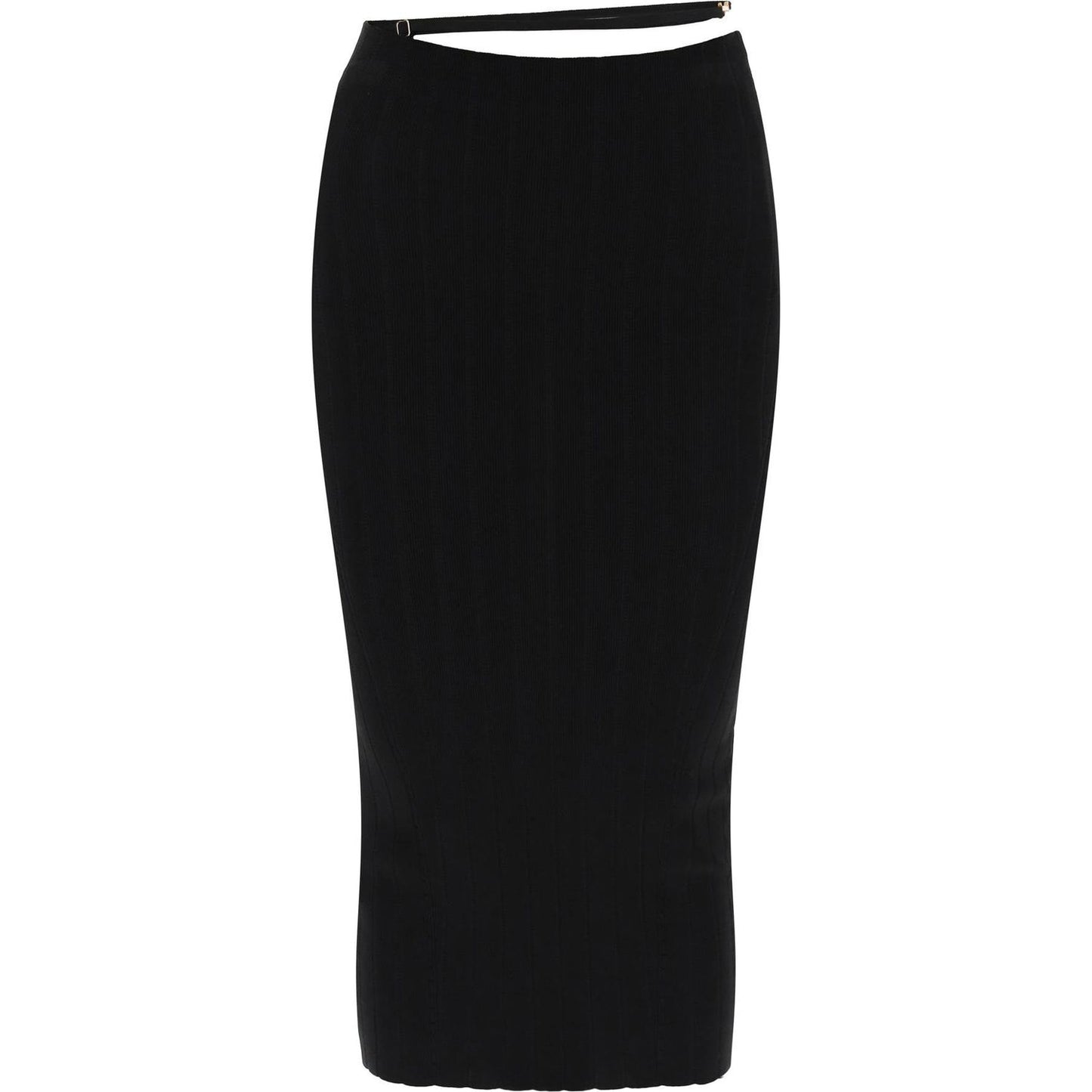 Jacquemus midi skirt ribbed stretch viscose knit Skirts Jacquemus