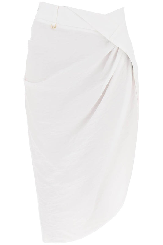 Jacquemus la jupe saudade asymmetric skirt