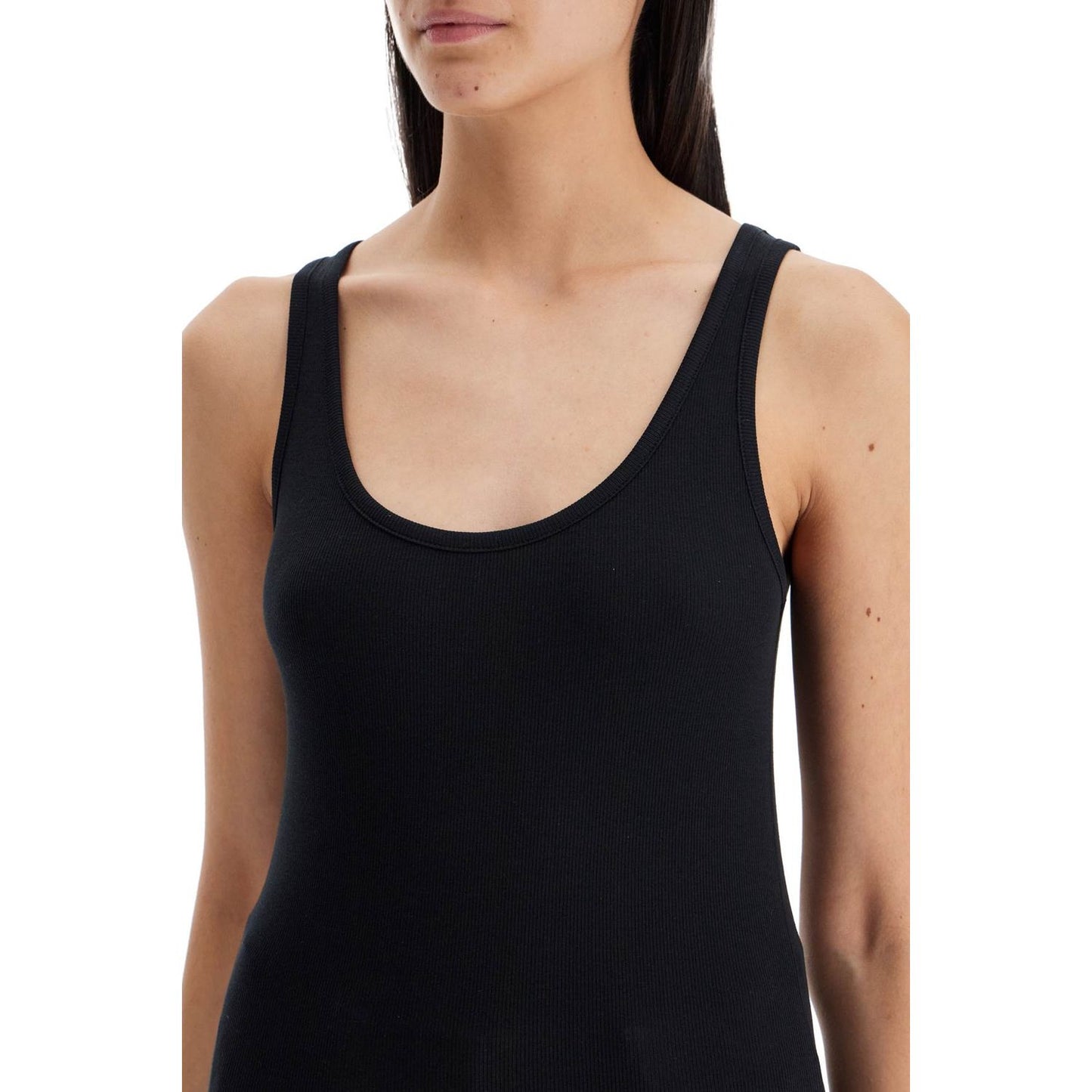 Toteme ribbed tank top with spaghetti Topwear Toteme