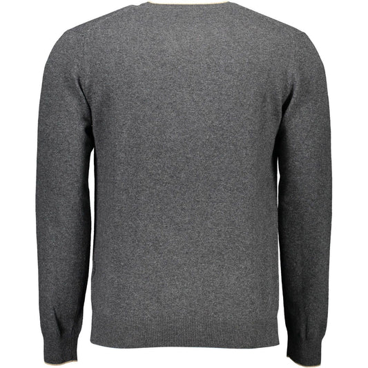 Harmont & Blaine Gray Wool Men Sweater Harmont & Blaine