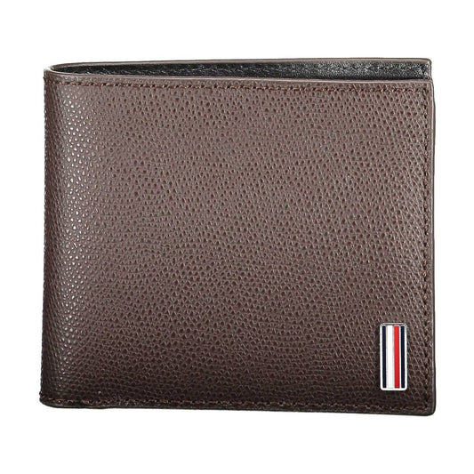 Tommy Hilfiger Brown Leather Men Wallet Tommy Hilfiger