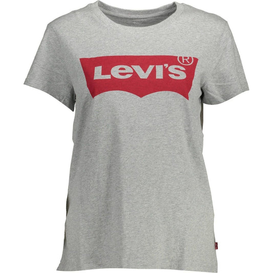 Levi's Gray Cotton Women T-Shirt Levi's