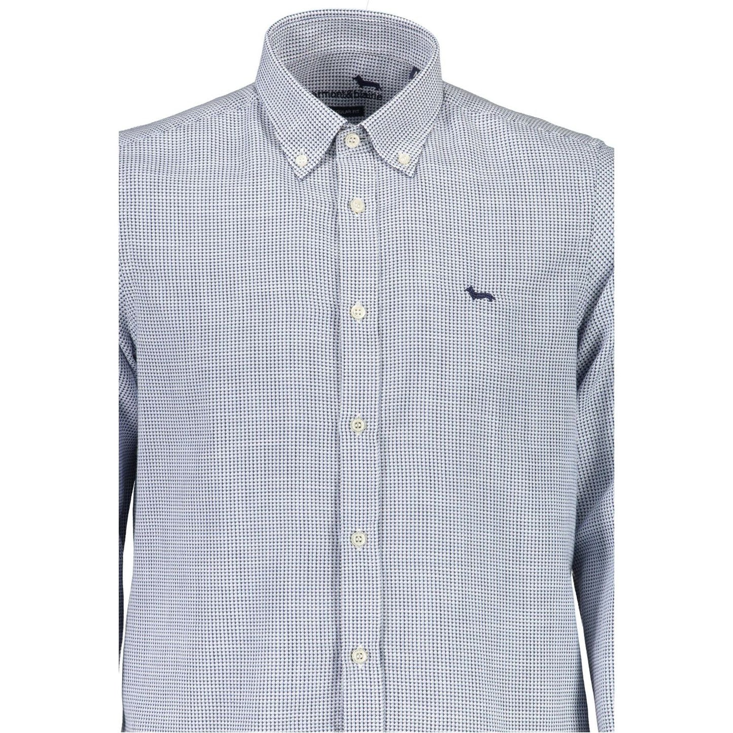 Harmont & Blaine Elegant Light Blue Cotton Shirt for Men Harmont & Blaine