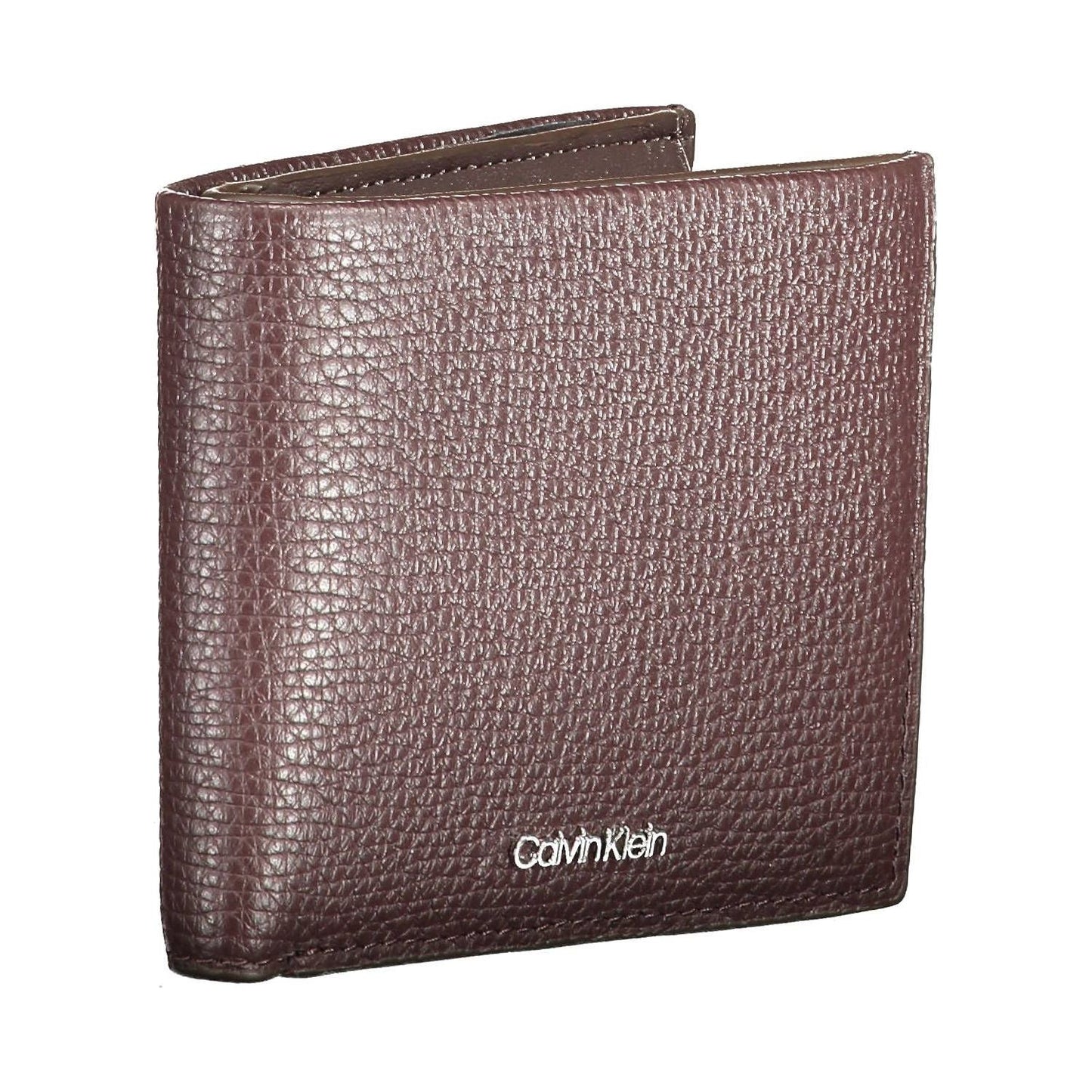 Calvin Klein Brown Leather Men Wallet Calvin Klein