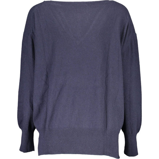 North Sails Blue Wool Women Sweater North Sails