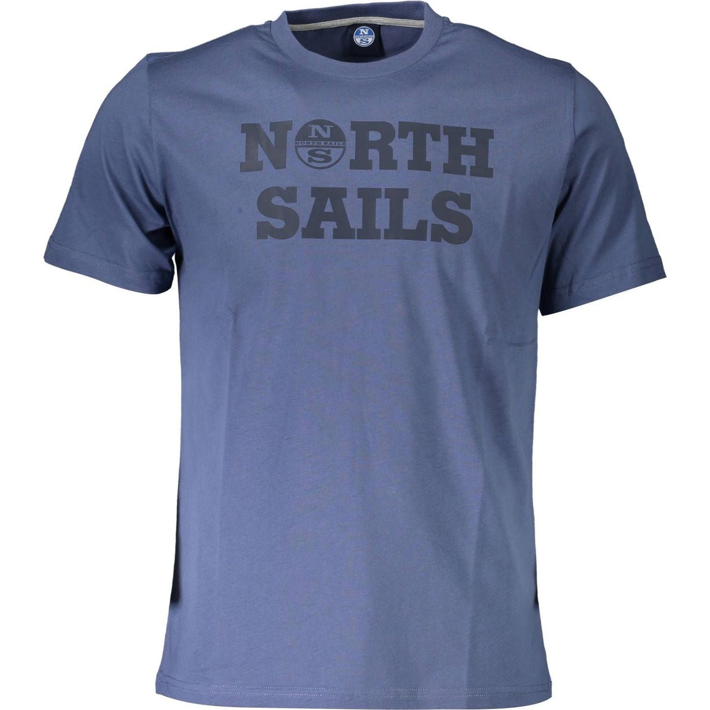 North Sails Blue Cotton Men T-Shirt North Sails