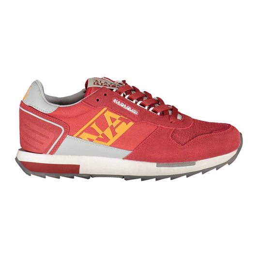 Napapijri Red Polyester Men Sneaker Napapijri