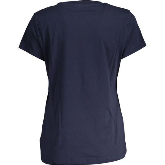 North Sails Blue Cotton Women T-Shirt North Sails