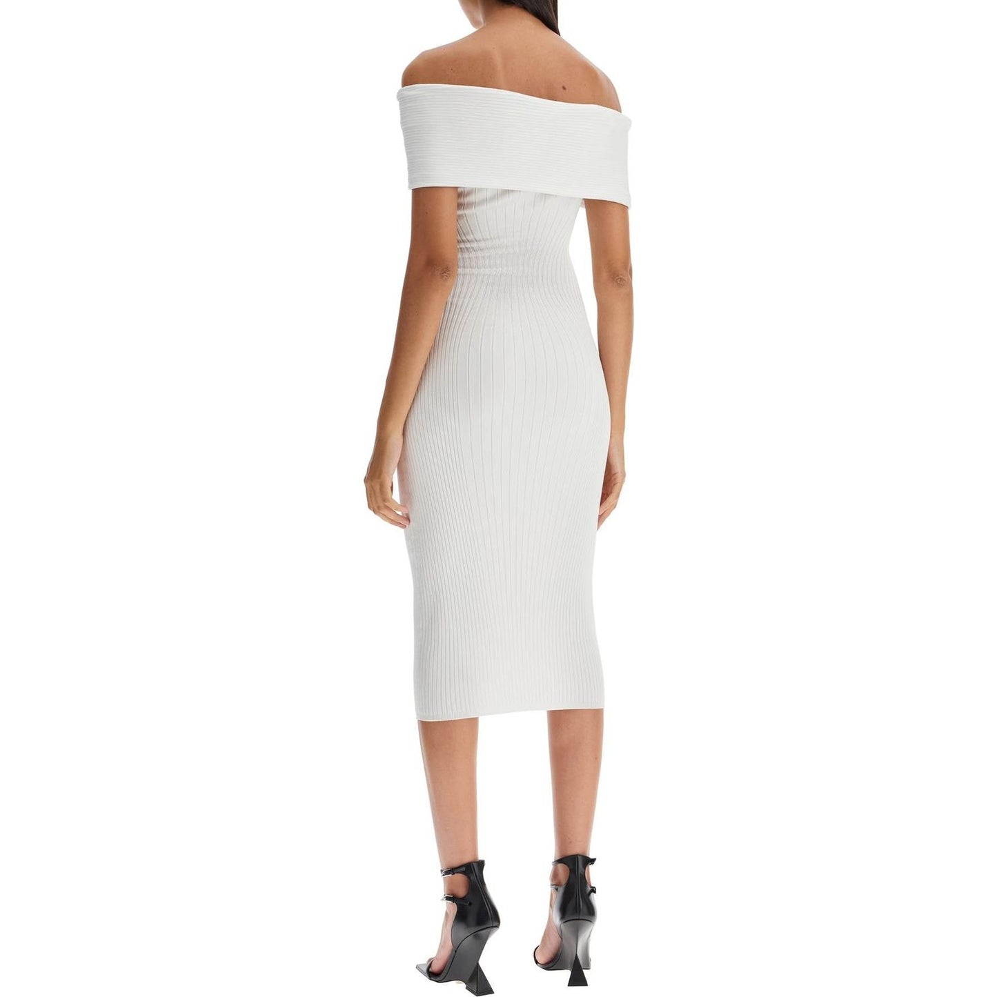 Mugler off-shoulder midi dress