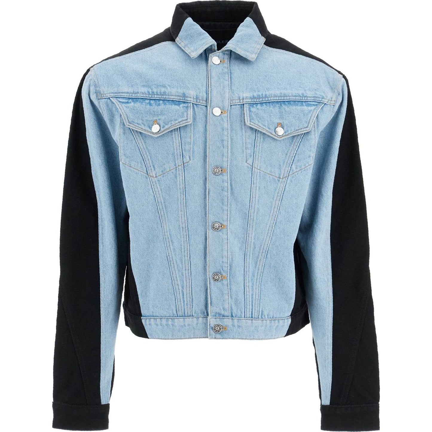 Mugler two-tone denim jacket Jackets Mugler