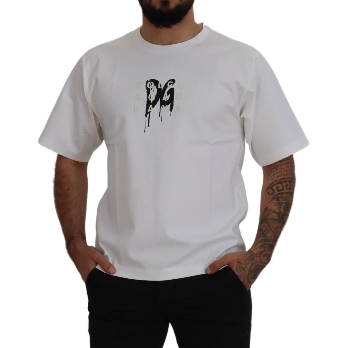 Dolce & Gabbana Timeless White Logo Crewneck Tee Dolce & Gabbana