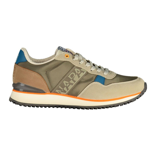 Napapijri Beige Polyester Men Sneaker Napapijri