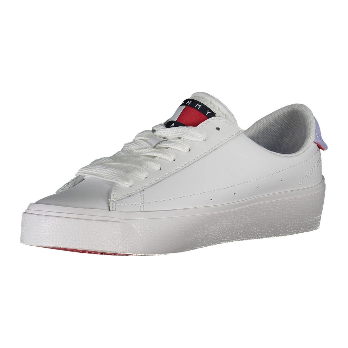 Tommy Hilfiger White Leather Women Sneaker Tommy Hilfiger