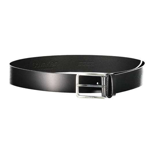 Calvin Klein Black Leather Men Belt Calvin Klein