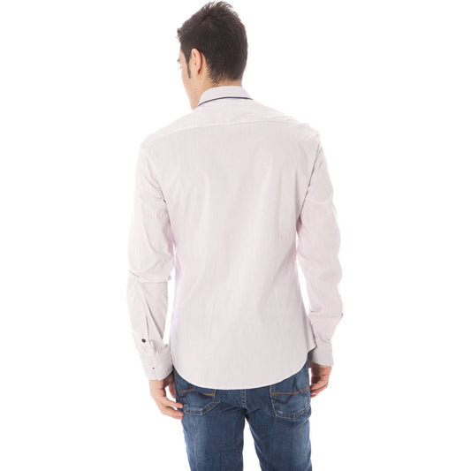 Costume National Pink Cotton Men Shirt Costume National