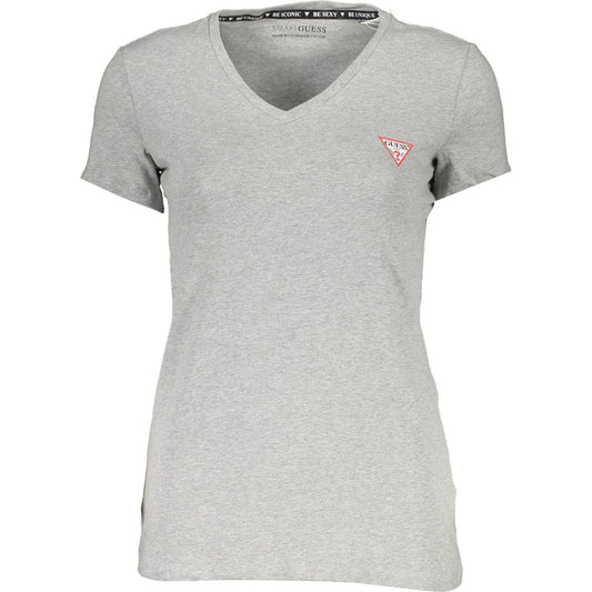 Guess Jeans Gray Cotton Women T-Shirt Guess Jeans