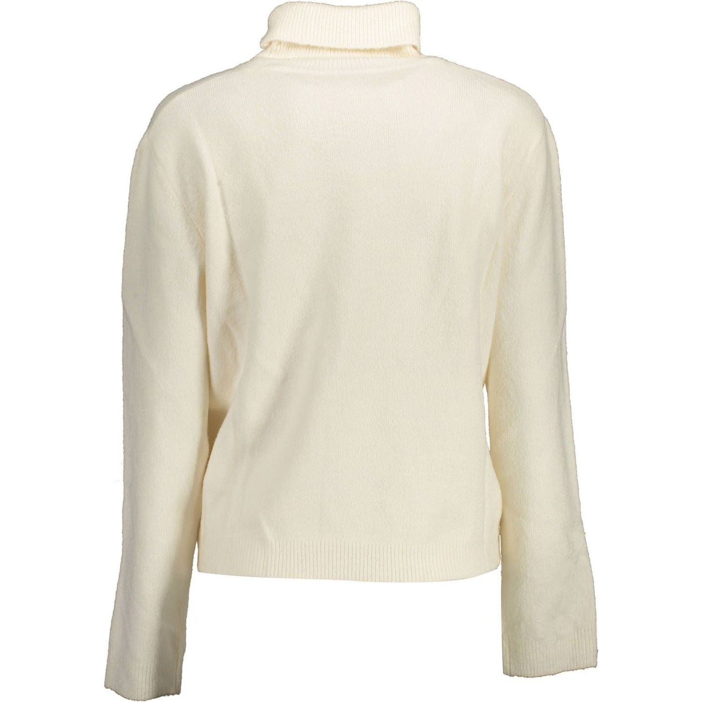 U.S. POLO ASSN. White Acrylic Women Turtleneck Sweater U.S. POLO ASSN.