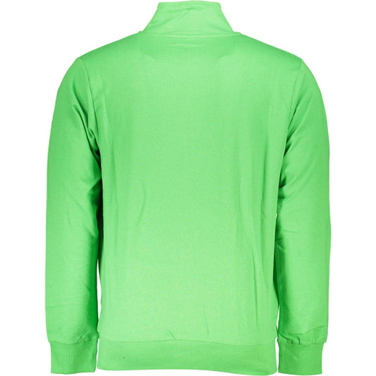 U.S. Grand Polo Green Cotton Men Sweater U.S. Grand Polo