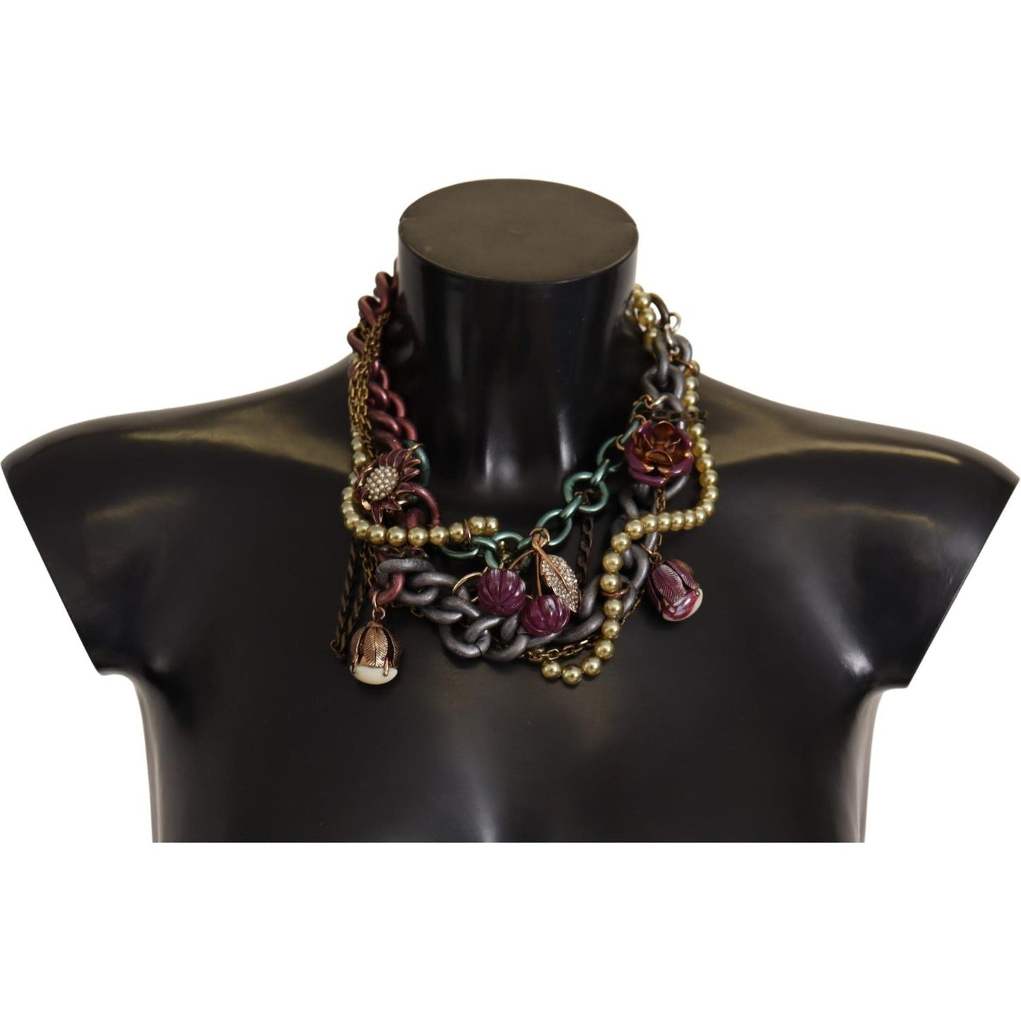 Dolce & Gabbana Sicilian Elegance Gold-Tone Statement Necklace Necklace Dolce & Gabbana