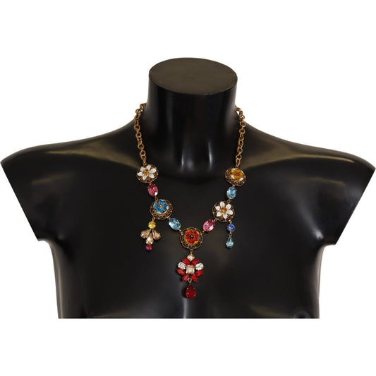 Dolce & Gabbana Elegant Floral Statement Necklace WOMAN NECKLACE Dolce & Gabbana