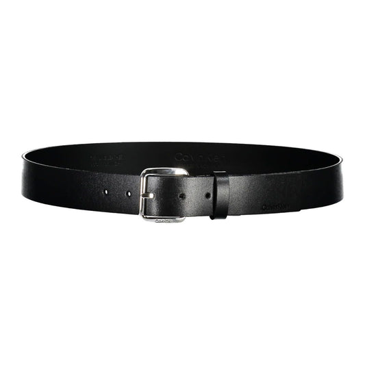 Calvin Klein Black Leather Men Belt Calvin Klein