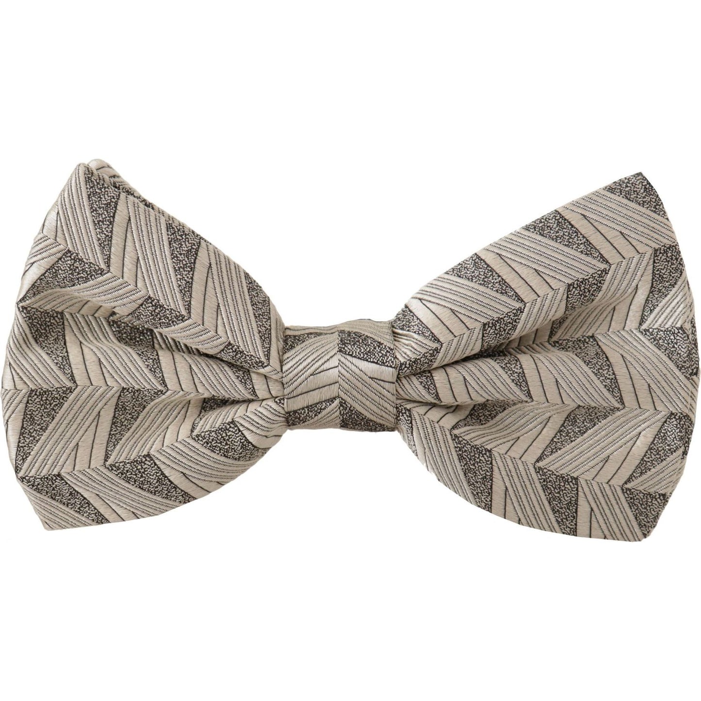 Dolce & Gabbana Elegant Silk Grey Bow Tie Dolce & Gabbana