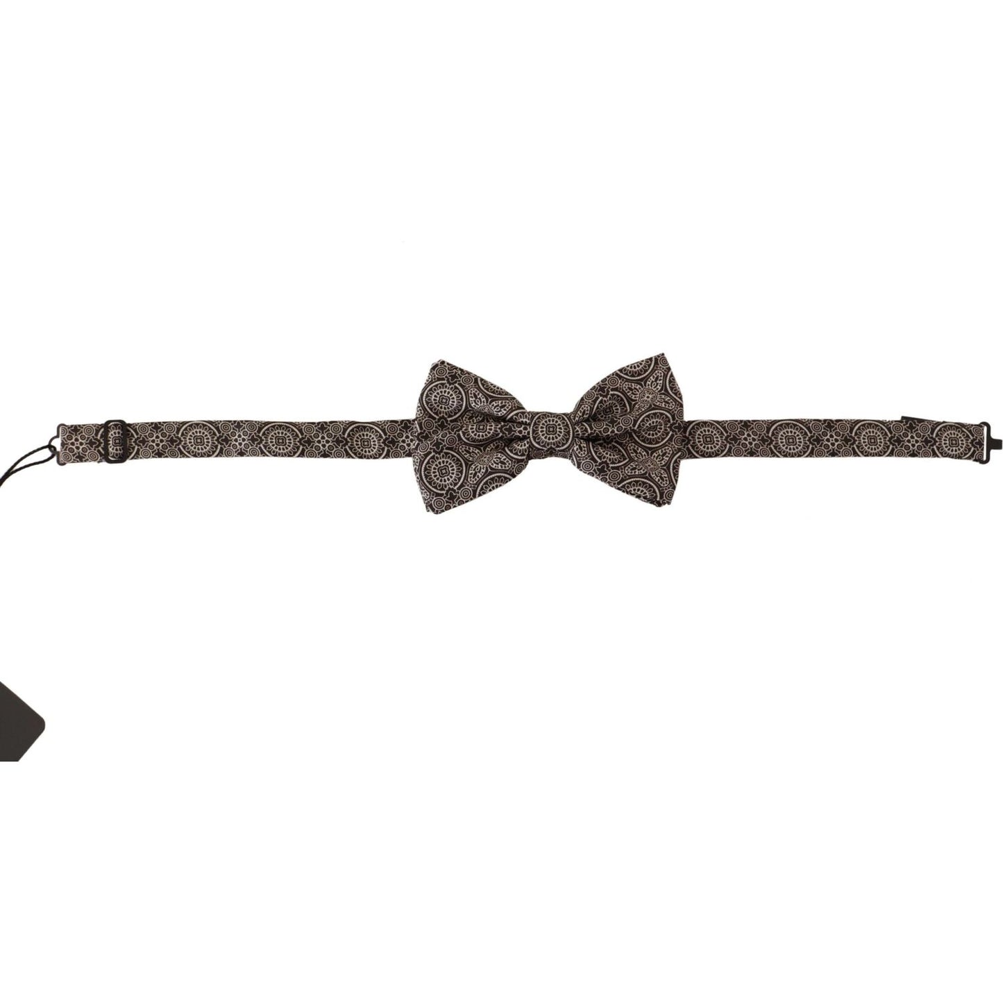 Dolce & Gabbana Elegant Silk Black & White Bow Tie Dolce & Gabbana