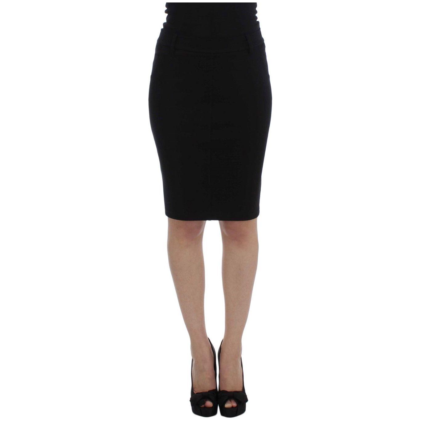 PLEIN SUD Elegant Black Pencil Skirt for Chic Look PLEIN SUD