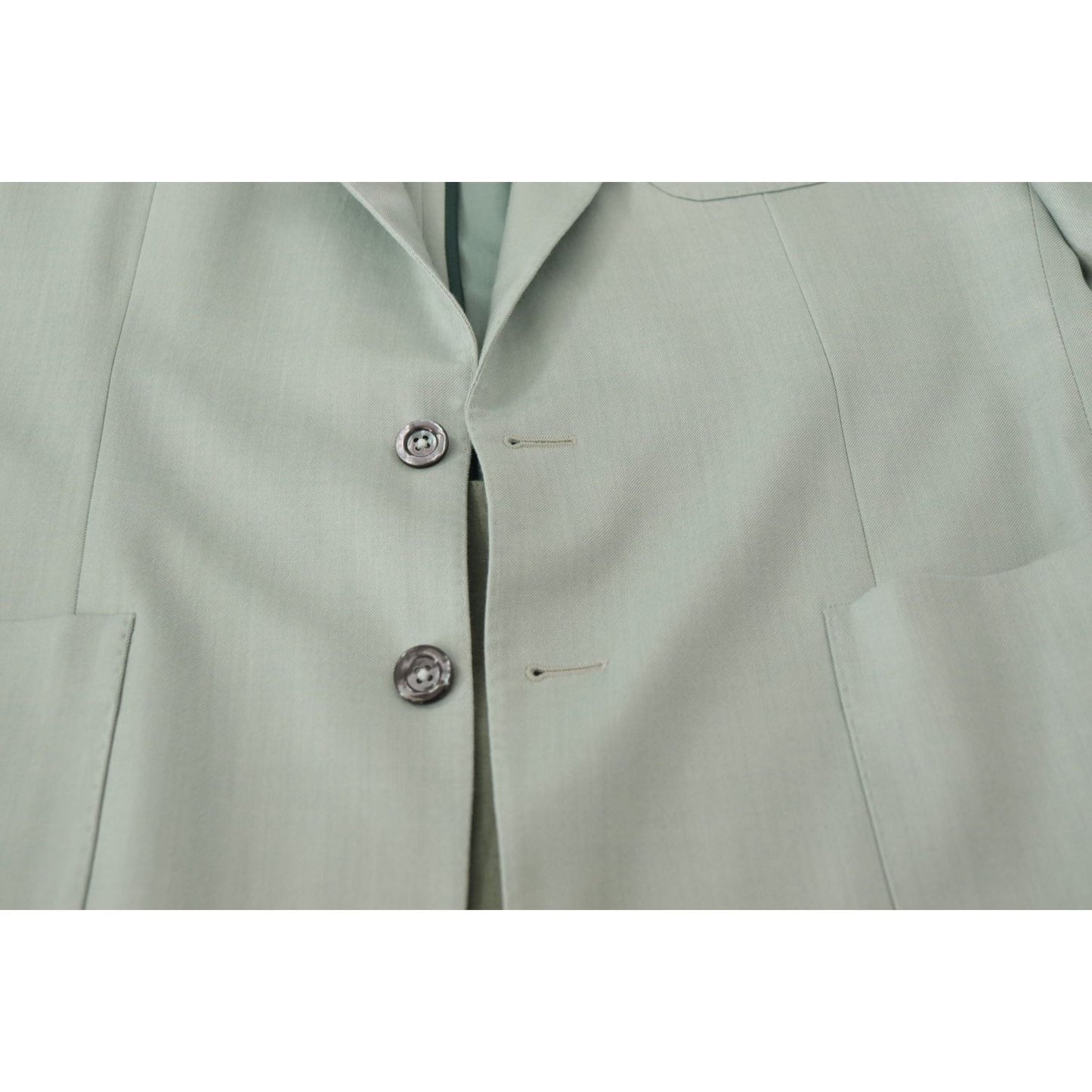 Dolce & Gabbana Elegant Mint Green Silk-Cashmere Blazer Dolce & Gabbana