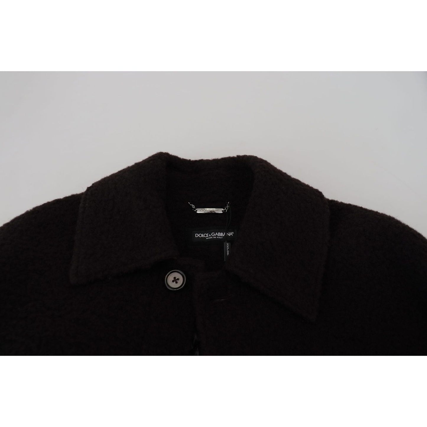 Dolce & Gabbana Elegant Black Alpaca Wool Blend Jacket Dolce & Gabbana