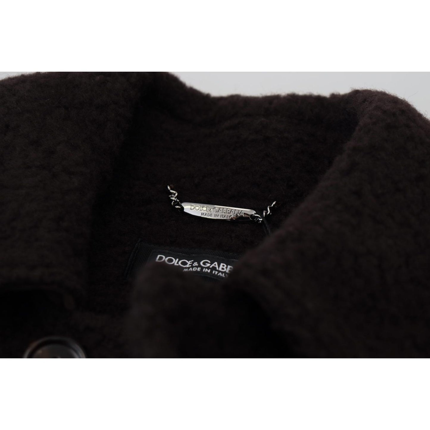 Dolce & Gabbana Elegant Black Alpaca Wool Blend Jacket Dolce & Gabbana