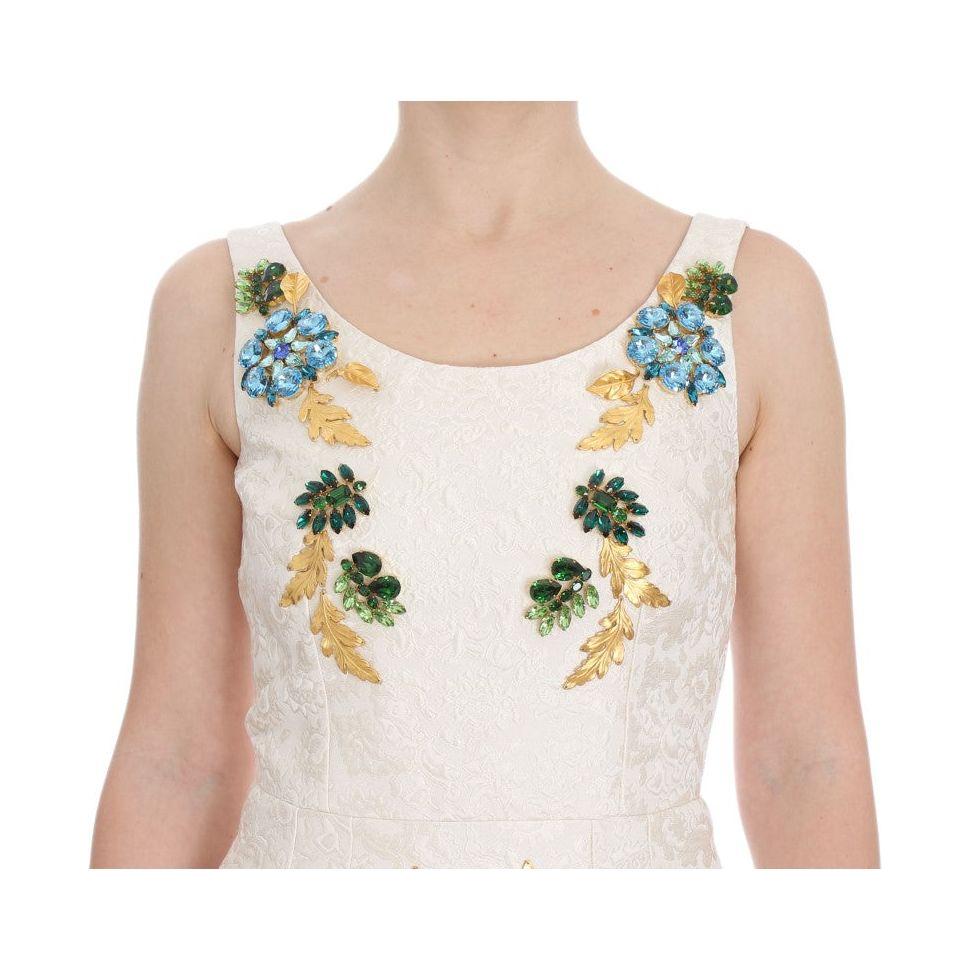 Dolce & Gabbana Elegant Floral Brocade Sheath Dress Dolce & Gabbana