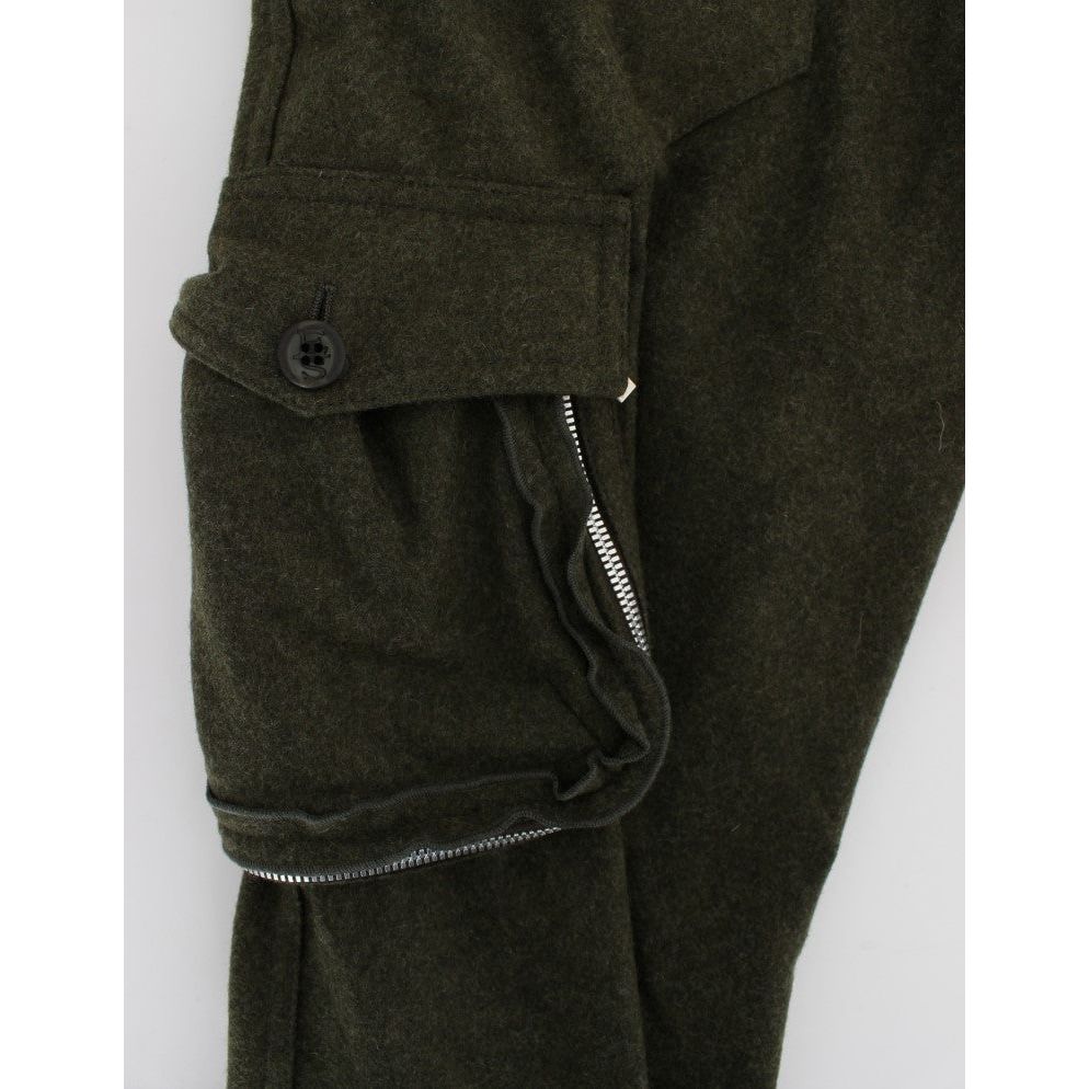 Ermanno Scervino Chic Green Cargo Pants for Effortless Style Ermanno Scervino