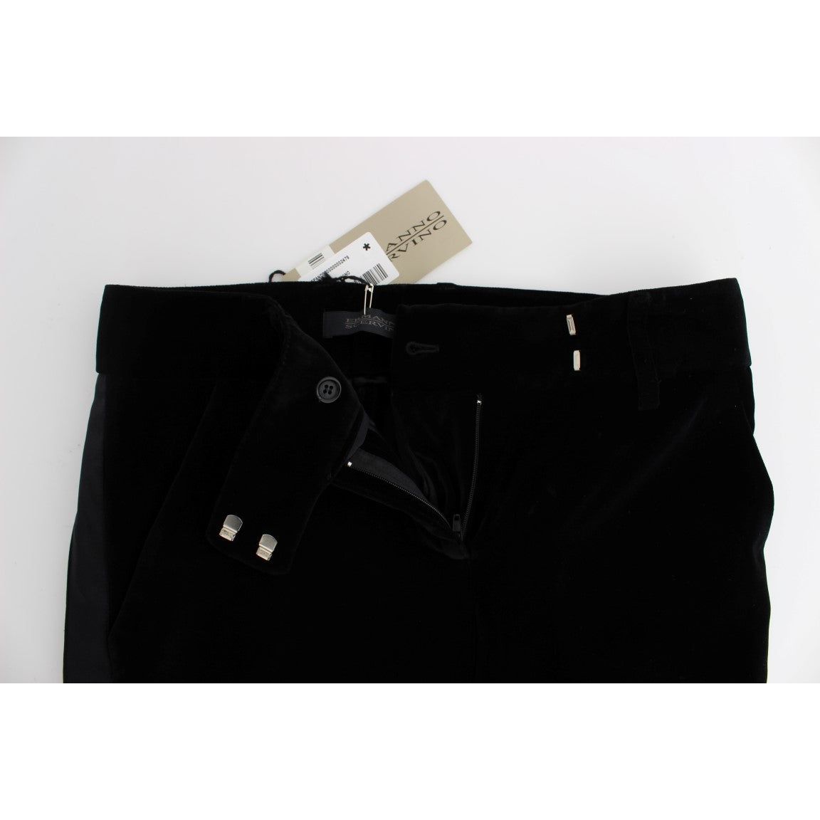 Ermanno Scervino Elegant Black Wide Leg Silk Blend Pants Jeans & Pants Ermanno Scervino