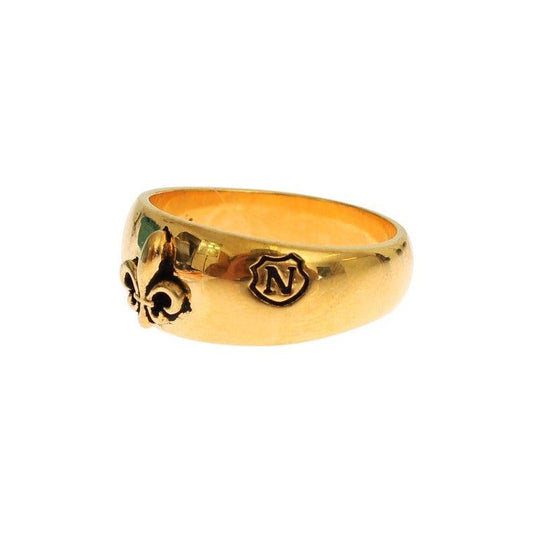 Nialaya Exclusive Gold-Plated Men's Ring Ring Nialaya