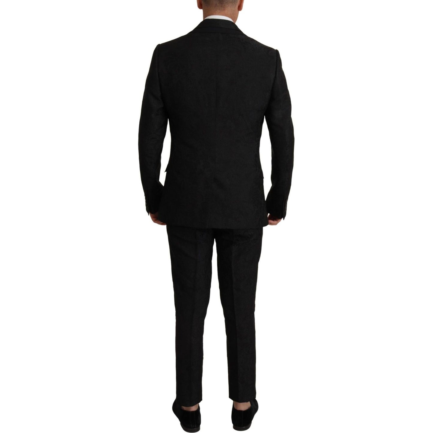 Dolce & Gabbana Elegant Black Two-Piece Martini Suit Dolce & Gabbana