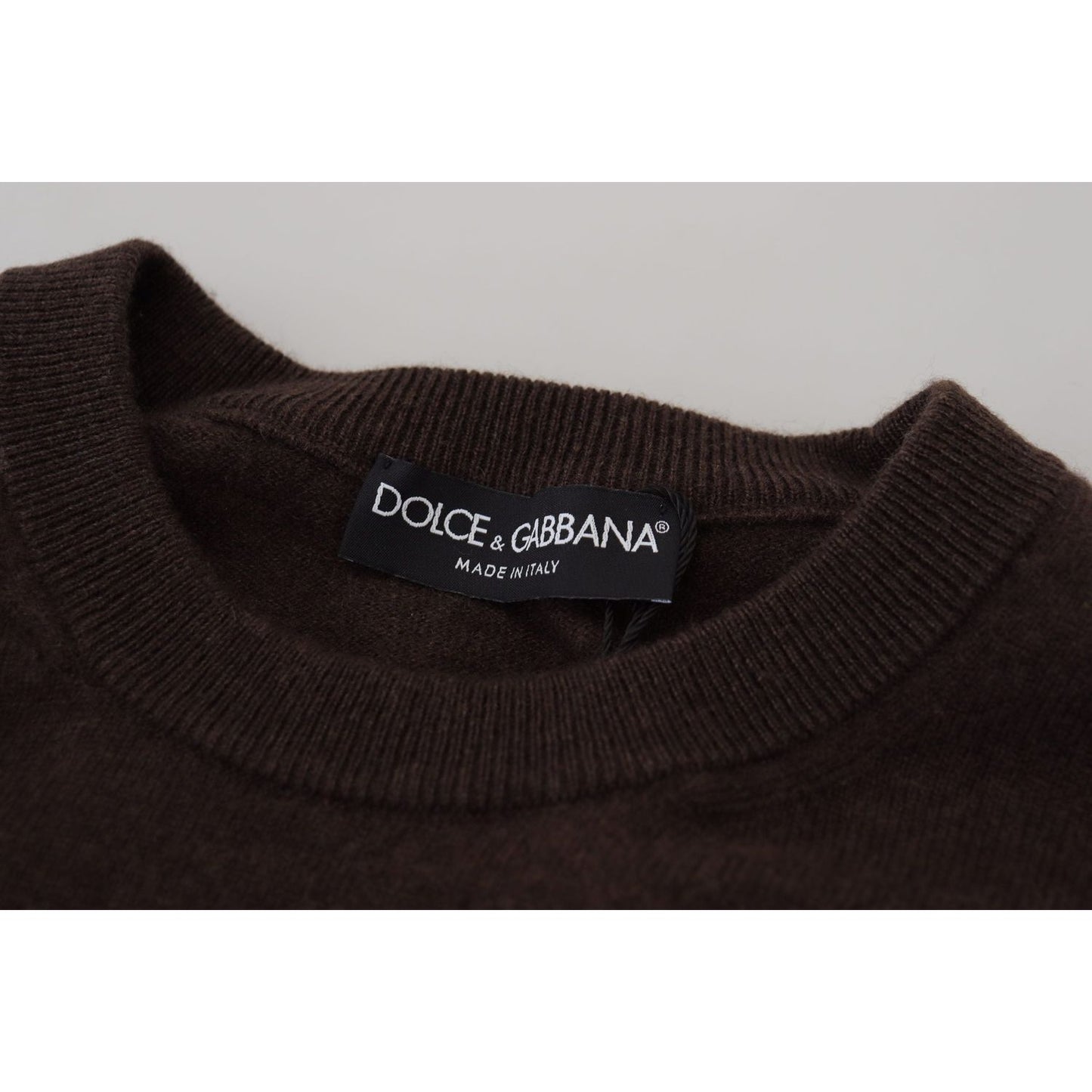 Dolce & Gabbana Elegant Cashmere Crew Neck Sweater Dolce & Gabbana