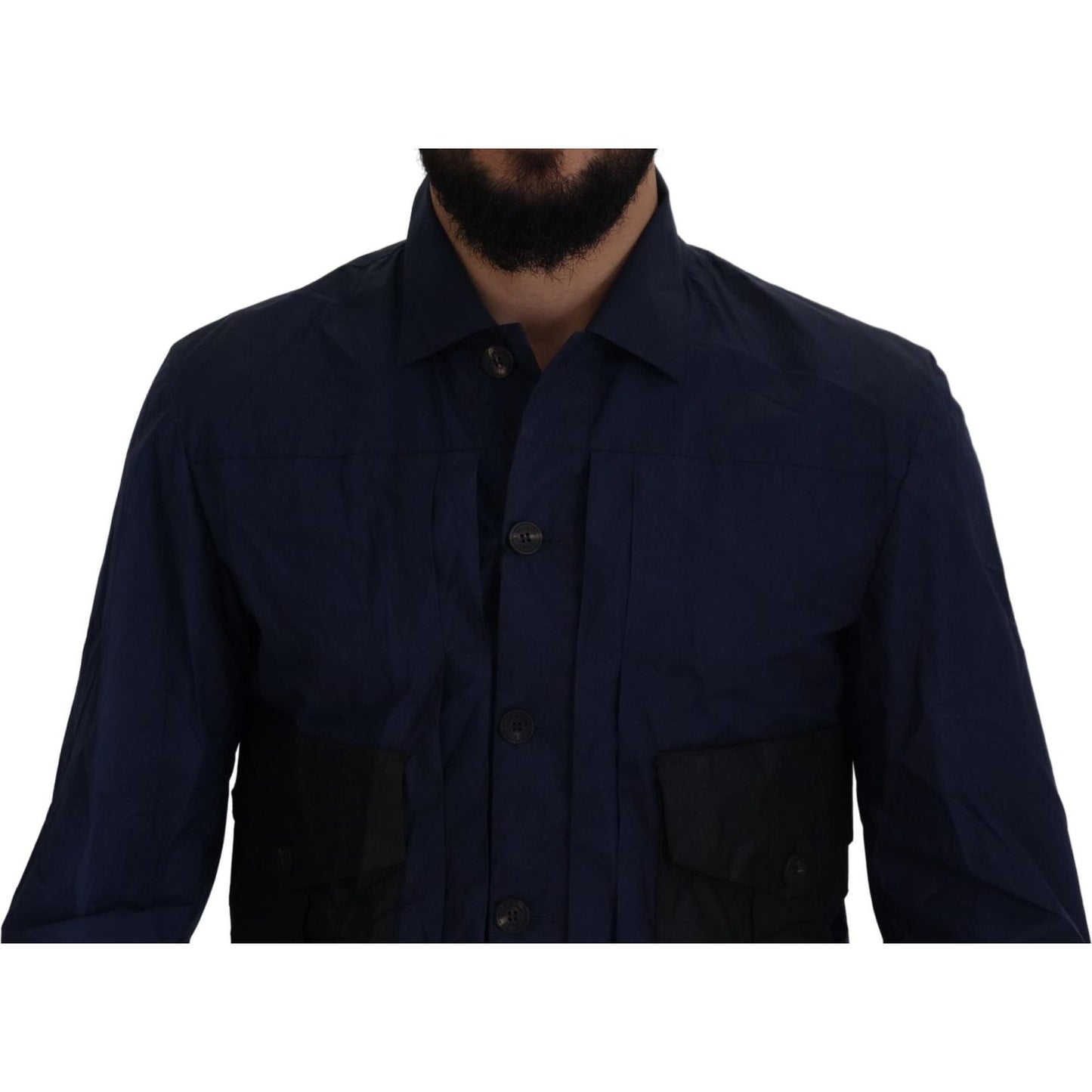 Dsquared² Svelte Dark Blue Cotton Shirt Dsquared²