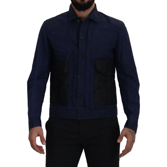 Dsquared² Svelte Dark Blue Cotton Shirt Dsquared²