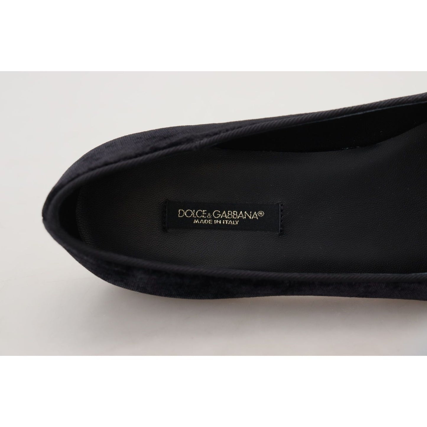 Dolce & Gabbana Elegant Black Silk-Blend Loafers Dolce & Gabbana