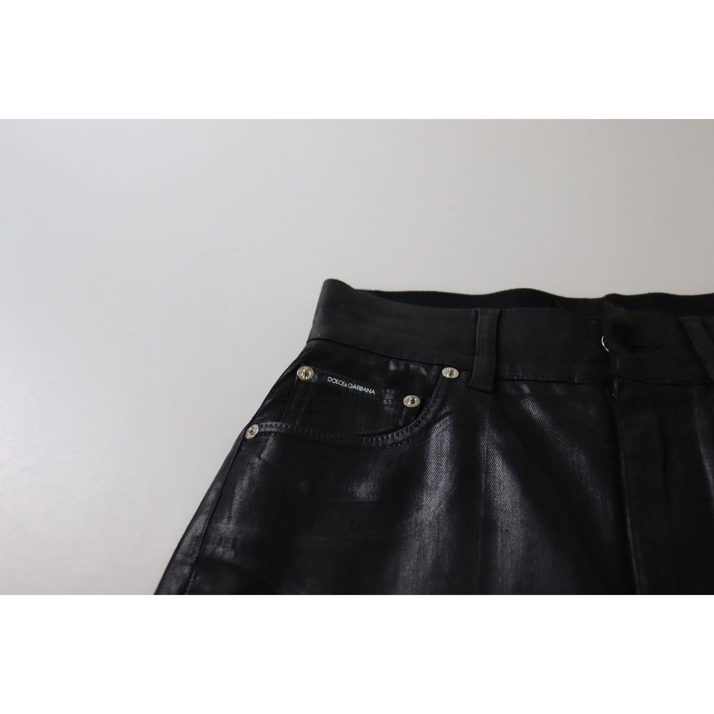 Dolce & Gabbana Chic High Waist Skinny Black Pants Dolce & Gabbana