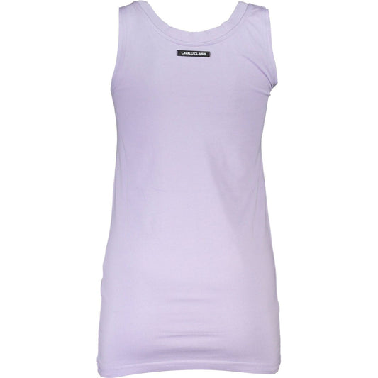 Cavalli Class Purple Cotton Women Top Cavalli Class