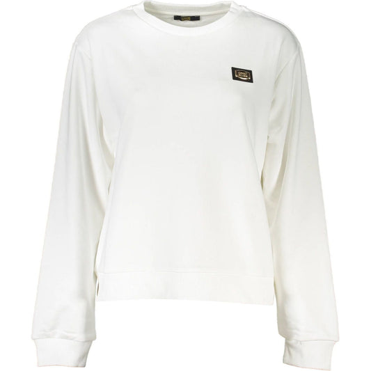 Cavalli Class White Cotton Women Sweater Cavalli Class